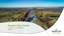 Hawke's Bay Trends THE STATE OF OUR ENVIRONMENT - May 2021 - Hawke's Bay Regional Council
