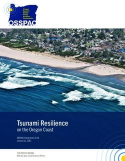 Tsunami Resilience on the Oregon Coast - OSSPAC Publication 21-01 January 12, 2021 - Oregon.gov