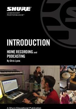 INTRODUCTION PODCASTING - HOME RECORDING