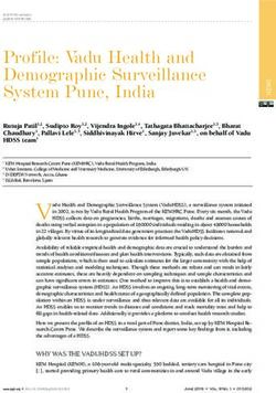 Profile: Vadu Health and Demographic Surveillance System Pune, India