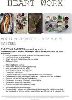 HEART WORX - MENUS 2021:VENUE - HET VLOCK CASTEEL - My I Do'z | SA's Biggest Wedding ...