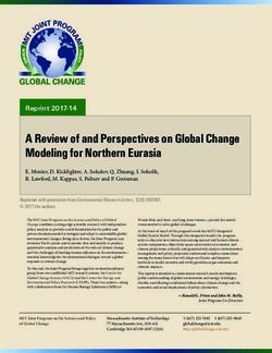 A Review of and Perspectives on Global Change Modeling for Northern Eurasia