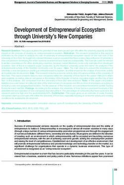 Development of Entrepreneurial Ecosystem through University's New Companies