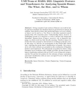 UMUTeam at HAHA 2021: Linguistic Features and Transformers for Analysing Spanish Humor. The What, the How, and to Whom