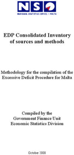 EDP Consolidated Inventory of sources and methods - Methodology for the compilation of the Excessive Deficit Procedure for Malta Compiled by the ...