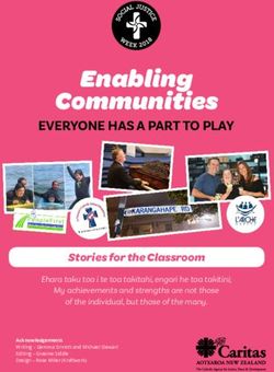 Enabling Communities EVERYONE HAS A PART TO PLAY - Caritas