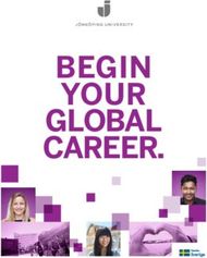 BEGIN YOUR GLOBAL CAREER.