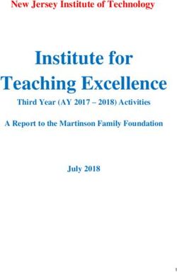 Institute for Teaching Excellence - New Jersey Institute of Technology Third Year (AY 2017 - 2018) Activities