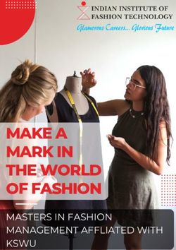 MAKE A MARK IN THE WORLD OF FASHION - MASTERS IN FASHION MANAGEMENT AFFLIATED WITH