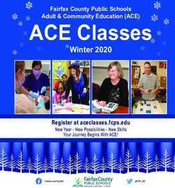 ACE Classes Winter 2020 - Fairfax County Public Schools Adult & Community Education (ACE)