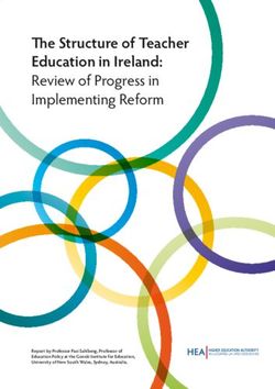 The Structure of Teacher Education in Ireland: Review of Progress in Implementing Reform - Report by Professor Pasi Sahlberg, Professor of ...