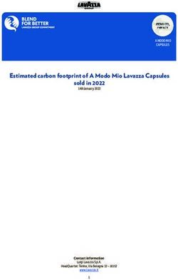 Estimated carbon footprint of A Modo Mio Lavazza Capsules sold in 2022 - A MODO MIO CAPSULES