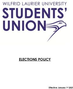ELECTIONS POLICY Effective: January 1st 2021 - Wilfrid Laurier University ...