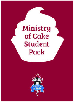 Ministry of Cake Studen t Pack
