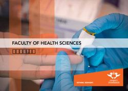 Prospectus FACULTY OF HEALTH SCIENCES