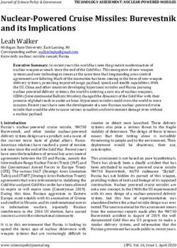 Nuclear-Powered Cruise Missiles: Burevestnik and its Implications - The Journal of Science ...