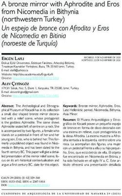A bronze mirror with Aphrodite and Eros from Nicomedia in Bithynia (northwestern Turkey) Un espejo de bronce con Afrodita y Eros de Nicomedia en ...