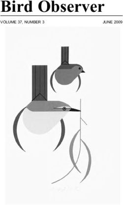 Bird Observer VOLUME 37, NUMBER 3 JUNE 2009 - Searchable Ornithological Research Archive
