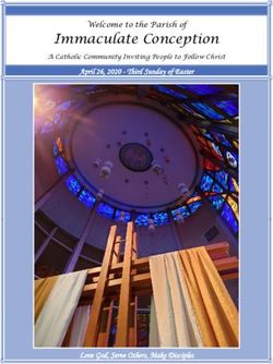 Immaculate Conception - April 26, 2020 - Third Sunday of Easter Welcome to the Parish of - LPi