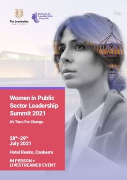 Women in Public Sector Leadership Summit 2021 - It's Time For Change. July 2021 - The Leadership ...