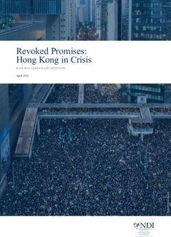 Revoked Promises: Hong Kong in Crisis - NATIONAL DEMOCRATIC INSTITUTE April 2021 - National ...