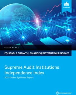 Supreme Audit Institutions Independence Index - EQUITABLE GROWTH, FINANCE & INSTITUTIONS INSIGHT - Open ...