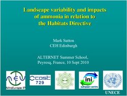 Landscape variability and impacts of ammonia in relation to the Habitats Directive - Mark Sutton CEH Edinburgh ALTERNET Summer School, Peyresq ...