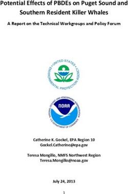 Potential Effects of PBDEs on Puget Sound and Southern Resident Killer Whales