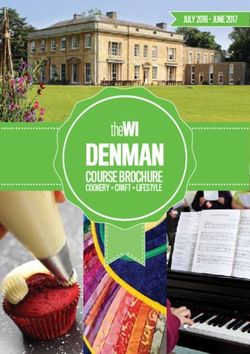 The WI Denman Course Brochure - June 2017