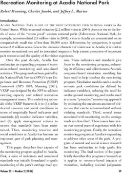 Recreation Monitoring at Acadia National Park