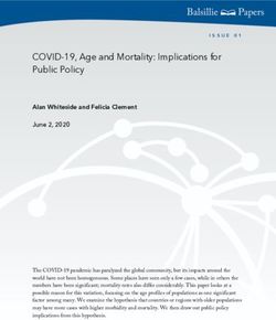 COVID-19, Age and Mortality: Implications for Public Policy - Balsillie School of ...