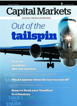 Tailspin Out of the Capital MarketsFriday, May 28, 2021 - newzealandinc.com - Informed. Influential ...