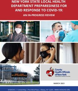NEW YORK STATE LOCAL HEALTH DEPARTMENT PREPAREDNESS FOR AND RESPONSE TO COVID-19: AN IN-PROGRESS REVIEW - NYSACHO