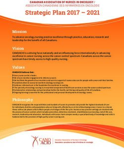 Strategic Plan 2017 2021 - CANO/ACIO
