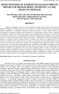 EFFECTIVENESS OF KAHOOT ON EXAM SCORES IN PHYSICS OF HIGH-SCHOOL STUDENTS: A CASE STUDY IN VIETNAM