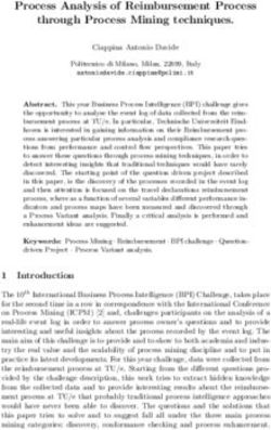 Process Analysis of Reimbursement Process through Process Mining techniques.