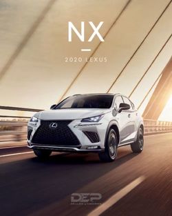 NX 2020 LEXUS - Dealer E Process
