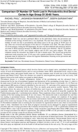 Comparison Of Number Of Teeth Lost In Periodontitis And Dental Caries In Age Group Of 30-60 Years.
