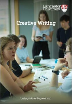 Creative Writing - Undergraduate Degrees 2021 - Lancaster University