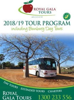 2018/19 Tour Program 1300 233 556 - including Bunbury Day Tours - Royal Gala Tours