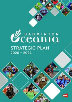 STRATEGIC PLAN 2020 2024 - Badminton Oceania