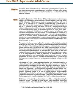 Fund 60010: Department of Vehicle Services - Fairfax County