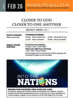 CLOSER TO GOD CLOSER TO ONE ANOTHER - RiverLife Church