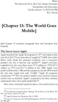 Chapter 13: The World Goes Mobile - Chicago IP Colloquium