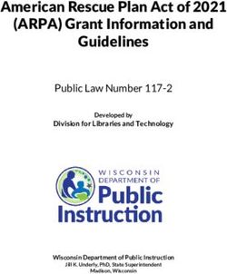 American Rescue Plan Act of 2021 (ARPA) Grant Information and Guidelines - Public Law Number 117-2