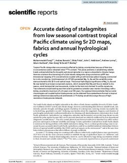 Accurate dating of stalagmites from low seasonal contrast tropical Pacific climate using Sr 2D maps, fabrics and annual hydrological cycles - Nature