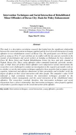 Intervention Techniques and Social Interaction of Rehabilitated Minor Offenders of Davao City: Basis for Policy Enhancement