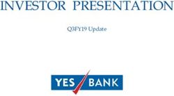 INVESTOR PRESENTATION - Q3FY19 Update