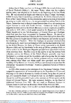 OBITUARY ARTHUR WALEY - Cambridge University Press