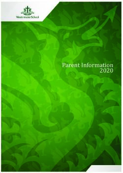 Parent Information 2020 - Westminster School